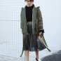 Winter Jacket Women Parka Coats Real Fur Hooded Down Jackets Lace up Long Sleeve Casual Clothes Kore