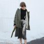 Winter Jacket Women Parka Coats Real Fur Hooded Down Jackets Lace up Long Sleeve Casual Clothes Kore