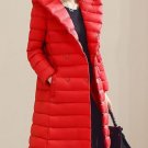 New Winter Hooded Long Down Jacket Womens Ultra Light White Duck Down Jackets Brands parka Coats