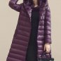 New Winter Hooded Long Down Jacket Womens Ultra Light White Duck Down Jackets Brands parka Coats