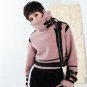 new winter high collar long sleeve solid color loose jacket women coat fashion tide JC62011S