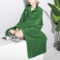 Winter Retro Button Corduroy Jacket Thickening Long Type Keep Warm Loose Coat Woman Fashion Cotton-p