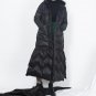 new autumn winter hooded long sleeve solid color black loose long warm coat women jacket fashion tid