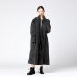 Autumn Winter Fashion New Long Type Jacket Retro Back Single-breasted Overlength Loose Coat Personal