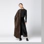 Autumn Winter Fashion New Long Type Jacket Retro Back Single-breasted Overlength Loose Coat Personal