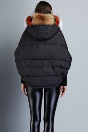new autumn winter big fur collar long sleeve solid color black warm big size coat  women jacket fash