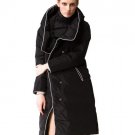Winter Trendy New Tide Hooded High Collar Keep Warm Loose Coat Solid Color Big Size Jacket Women 4 C