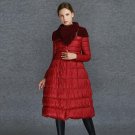 Winter Fashion New High Lead Solid Color Long Sleeve Keep Warm Long Type Jacket Women Loose Coat 2 C