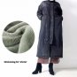 new winter stand collar long sleeve solid color black warm loose big size long jacket women coat fas