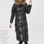 Winter Fashion High-end Hooded Coat Raccoon Big Fur Collar Long Sleeve Keep Warm Long Type Jacket Wo