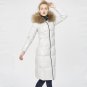 Winter Fashion High-end Hooded Coat Raccoon Big Fur Collar Long Sleeve Keep Warm Long Type Jacket Wo