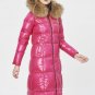 Winter Fashion High-end Hooded Coat Raccoon Big Fur Collar Long Sleeve Keep Warm Long Type Jacket Wo