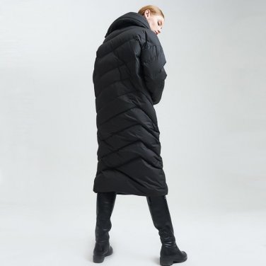 Winter Big Size Fashion New Pattern Long Type Loose Coat Keep Warm Solid Color Zipper Jacket Women Y