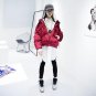 Autumn And Winter New Cotton Padded Jacket Loose Letter Embroidered Short Type Long Serve Fashion Co