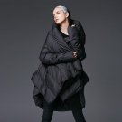 Winter Fashion New Pattern Keep Warm Cloak Type Jackets Woman Thickening Solid Color Loose Big Size 