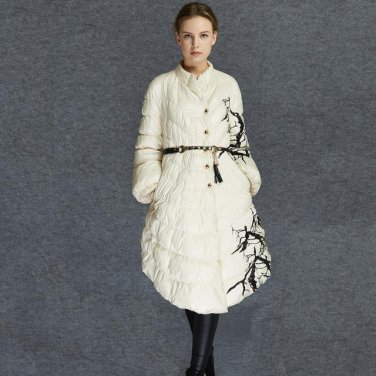Winter Clothes New Pattern Coat Cloak Type Loose Asymmetrical Small Swing Parkas Women YA10700S