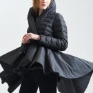 Temperament Winter Fashion Loose Coat Tide New Pattern Dovetail Hem Parkas Jackets Women Solid Color
