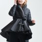 Temperament Winter Fashion Loose Coat Tide New Pattern Dovetail Hem Parkas Jackets Women Solid Color