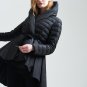 Temperament Winter Fashion Loose Coat Tide New Pattern Dovetail Hem Parkas Jackets Women Solid Color