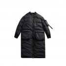 Winter Fashion New Cotton-padded Clothes Loose Long Type Jacket Woman Big Pocket Keep Warm Coat Wome