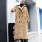 new autumn winter lapel long sleeve solid color camel loose long warm jacket women coat fashion tide