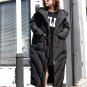 new autumn winter hooded long sleeve solid color black big size cotton-padded coat women jacket fash