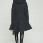 Winter New Fashion Loose Long Type Irregular Coat Black Gold Both Sides Clothes Hooded Keep Warm Jac