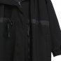 new autumn winter lapel long sleeve split joint loose big size solid color black jacket women coat f
