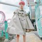 New Autumn Winter Fashion Irregular Big Pendulum Cloak Belt Decoration Windbreaker Loose Coat Women 