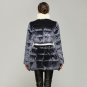 Winter Fashion New Long Sleeve Keep Warm Jacket Zipper Rabbit\'s Fur High Collar Loose Coat Women YA