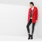 Winter Wool Blends Women Coat Single Breasted Striped Printed Length Sleeve Plus Size