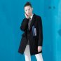 Winter New Lapel Embroidered Patchwork Coat Female Woolen Jacket Slim Long Blends Coats
