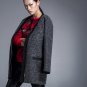 New Autumn Winter Thicking Warm Color Contrast Zipper Closured Outerwear Fashion Long Sleeve Loose W