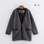 New Autumn Winter Thicking Warm Color Contrast Zipper Closured Outerwear Fashion Long Sleeve Loose W