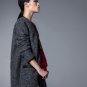 New Autumn Winter Thicking Warm Color Contrast Zipper Closured Outerwear Fashion Long Sleeve Loose W