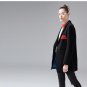 Winter New Thicken Warm Suit Women Long Wool Blends Patchwork Spliced Jacket Coats