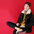 Parka Coat  Winter Women Casual Solid Color Furry Collar Zipper Short Overcoat Female