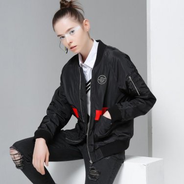 Winter Baseball Jacket Coat Paragraph Cotton Jacket Female Letter Printing Embroidery Parkas Clothes