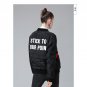 Winter Baseball Jacket Coat Paragraph Cotton Jacket Female Letter Printing Embroidery Parkas Clothes