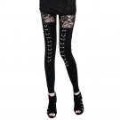 Lisli Women Punk gothic Rock Legging Sexy Lace Splice Vestidos Femininos American Apparel Leggings 2