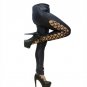 Sexy Women Bandage Rivet Pencil Pants PU Faux Leather Matte Gothic Pants Leggings Hollow Capris Club