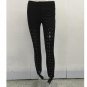 Heyouthoney Black hollow out womens leggings full Length pencil pants sexy females lace up drawstrin