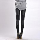 Women High Waist Faux Leather Stretchy Slim Pants Girls Stylish Leggings Trousers