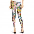 Fahion Women Casual Monster Collage Funny Skinny Sexy Leggings Slim Print Characters Pants Stretch T