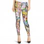 Fahion Women Casual Monster Collage Funny Skinny Sexy Leggings Slim Print Characters Pants Stretch T