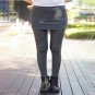 Leggings Skirt With Pants Solid Skinny Autumn Footless Legging Fake Two Pieces Pencil Pants 3 Styles