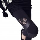 Women Pants Plus Size Lace Patchwork Leggings Skinny Pencil Pants for Spring Summer Triangular Lace 