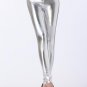 2017 Hot Selling High Waist Gold Silver Sexy Leather Leggings Metallic Punk Gold Silver Jeans Free S
