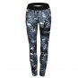 2017 new arrivals blue black leaves print sweatpants leggings summer pants women skinny cut pencil j