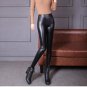 New Autumn Winter Women PU Pants Mid/High Waist Spliced Black Standard/Thick Stirrup Leggings Trouse